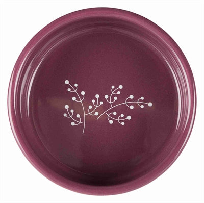 Product image of:TRIXIE VOERBAK BLOEMMOETIEF KERAMIEK WIT / BES