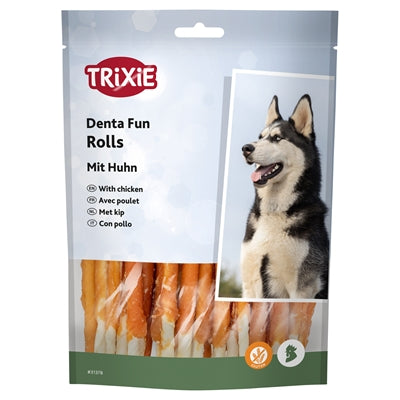 Product image of:TRIXIE DENTA FUN CHICKEN CHEWING ROLLS