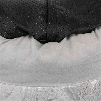 Product image of:TRIXIE MAND FEATHER ROND ZILVER / GRIJS