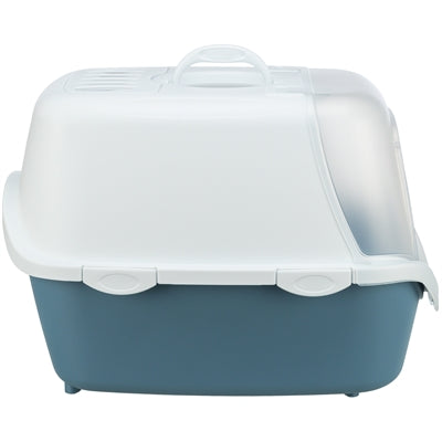 Product image of:TRIXIE KATTENBAK VICO OPEN TOP MET KAP BLAUW GRIJS / WIT