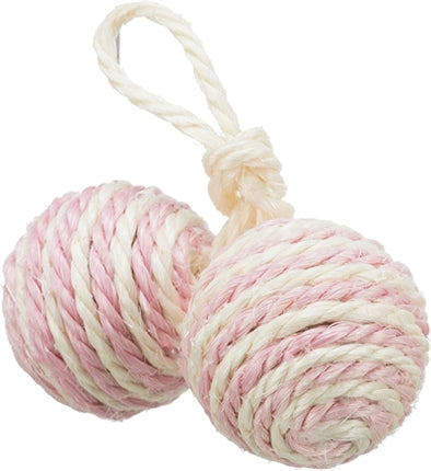 Product image of:TRIXIE 2 BALLEN AAN KOORD SISAL ASSORTI