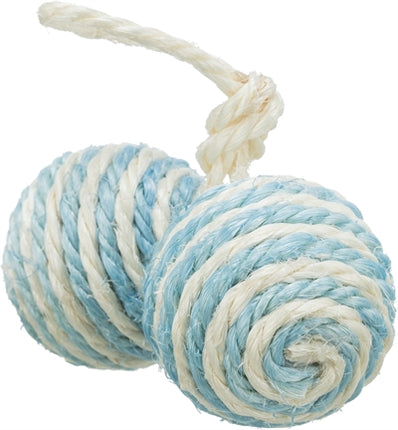 Product image of:TRIXIE 2 BALLEN AAN KOORD SISAL ASSORTI