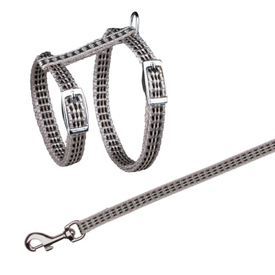 Product image of:TRIXIE KATTENTUIG MET RIEM METALEN GESPEN REFLECTEREND ASSORTI