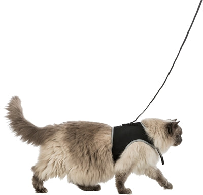 Product image of:TRIXIE SOFTTUIG KAT MET RIEM ZWART