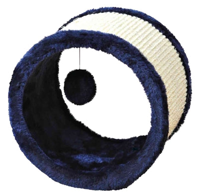 Product image of:TRIXIE SPEELROL SISAL / PLUCHE BLAUW / NATUUR