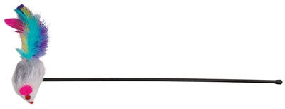 Product image of:TRIXIE SPEELSTAAF MUIS KUNSTSTOF / PLUCHE MET KATTENMUNT