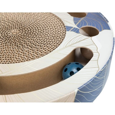 Product image of:TRIXIE KRABTROMMEL MET BALLEN KARTON MET CATNIP BLAUW