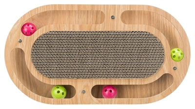 Product image of:TRIXIE KRABKARTON MET SPEELGOED HOUT MET CATNIP