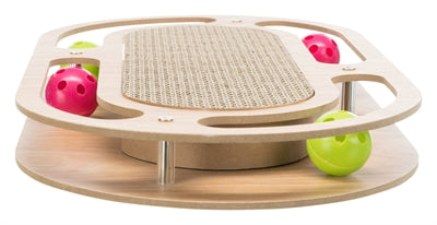 Product image of:TRIXIE KRABKARTON MET SPEELGOED HOUT MET CATNIP