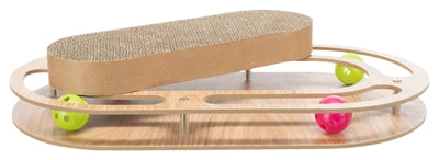 Product image of:TRIXIE KRABKARTON MET SPEELGOED HOUT MET CATNIP