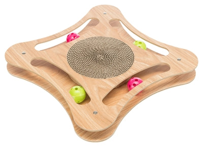 Product image of:TRIXIE KRABKARTON MET SPEELGOED HOUT