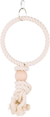 Product image of:TRIXIE TOUWRING MET HOUTEN BLOK NATUREL
