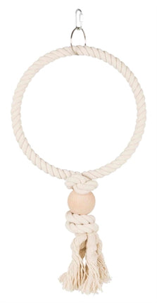 Product image of:TRIXIE TOUWRING MET HOUTEN BLOK NATUREL