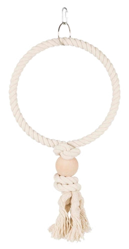Product image of:TRIXIE TOUWRING MET HOUTEN BLOK NATUREL