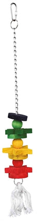 Product image of:TRIXIE VOGELSPEELGOED AAN KETTING MET TOUW / HOUT MEERKLEURIG