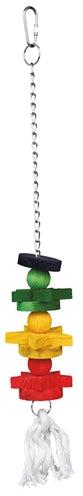 Product image of:TRIXIE VOGELSPEELGOED AAN KETTING MET TOUW / HOUT MEERKLEURIG