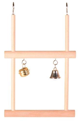 Product image of:TRIXIE TRAPEZESCHOMMEL DUBBEL MET BEL HOUT