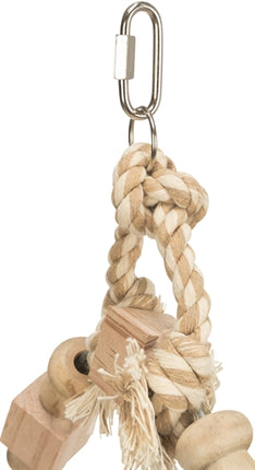 Product image of:TRIXIE BOOGSCHOMMEL MET BONTE BLOKJES HOUT