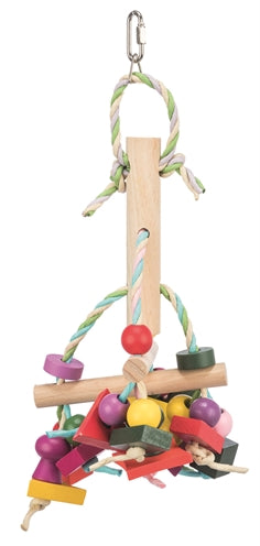Product image of:TRIXIE SPEELGOED MET PAPIEREN BANDJES HOUT MEERKLEURIG