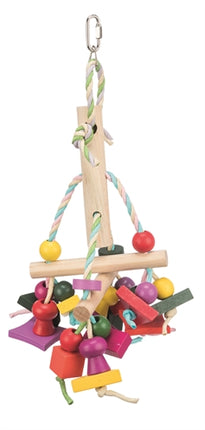 Product image of:TRIXIE SPEELGOED MET PAPIEREN BANDJES HOUT MEERKLEURIG