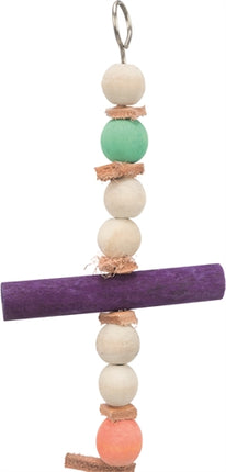 Product image of:TRIXIE SPEELGOED MET TOUW & KRALEN HOUT / LEER MEERKLEURIG