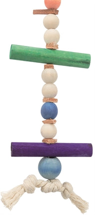 Product image of:TRIXIE SPEELGOED MET TOUW & KRALEN HOUT / LEER MEERKLEURIG