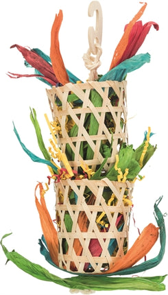 Product image of:TRIXIE VOGEL NATUURSPEELGOED AAN SISALKOORD PALMBLAD / MAISLIES
