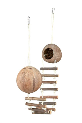 Product image of:TRIXIE 2 KOKOSNOOTHUIZEN MET HANGBRUG MUIS