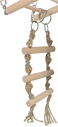 Product image of:TRIXIE HANGBRUG MET TOUWLADDER / TOUW FRET HOUT / TOUW