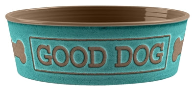 Product image of:TARHONG VOERBAK GOOD DOG MELAMINE TURQUOISE