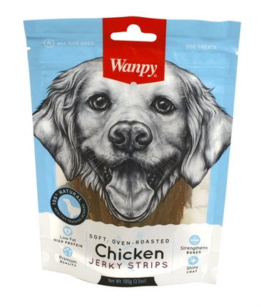 Product image of:WANPY SOFT OVEN-ROASTED CHICKEN JERKY STRIPS
