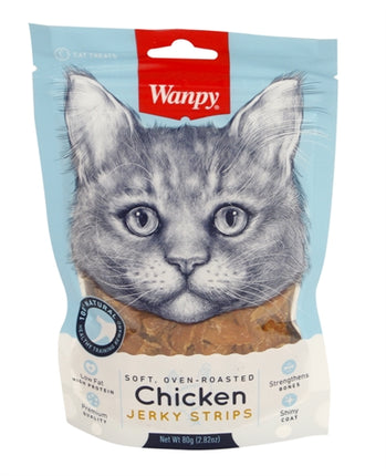 Product image of:WANPY SOFT OVEN-ROASTED CHICKEN JERKY STRIPS