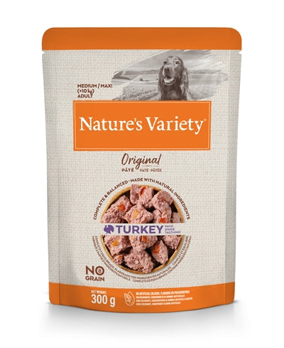 Product image of:NATURES VARIETY ORIGINAL ADULT MEDIUM / MAXI POUCH TURKEY NO GRAIN