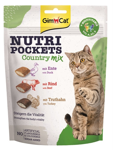 Product image of:GIMCAT NUTRI POCKETS COUNTRY MIX