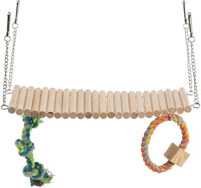 Product image of:TRIXIE HANGBRUG HOUT MET FLOS SPEELGOED