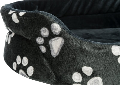 Product image of:TRIXIE HONDENMAND JIMMY OVAAL ZWART MET POOTPRINT