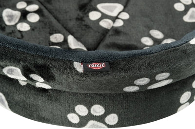 Product image of:TRIXIE HONDENMAND JIMMY OVAAL ZWART MET POOTPRINT