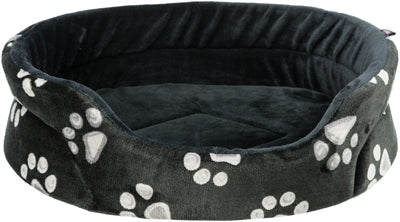 Product image of:TRIXIE HONDENMAND JIMMY OVAAL ZWART MET POOTPRINT