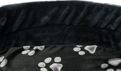 Product image of:TRIXIE HONDENMAND JIMMY OVAAL ZWART MET POOTPRINT