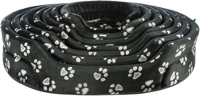 Product image of:TRIXIE HONDENMAND JIMMY OVAAL ZWART MET POOTPRINT