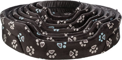 Product image of:TRIXIE HONDENMAND JIMMY OVAAL ZWART MET POOTPRINT