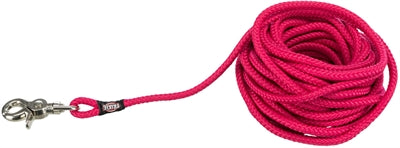 Product image of:TRIXIE HONDENRIEM SLEEPLIJN ROND MET TRIGGER SNAP HAAK FUCHSIA ROZE