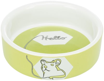 Product image of:TRIXIE VOERBAK / WATERBAK KERAMIEK STRIP HAMSTER ASSORTI