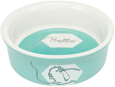 Product image of:TRIXIE VOERBAK / WATERBAK KERAMIEK STRIP KONIJN ASSORTI