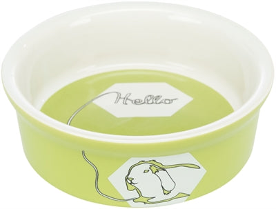 Product image of:TRIXIE VOERBAK / WATERBAK KERAMIEK STRIP KONIJN ASSORTI