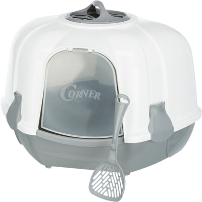 Product image of:TRIXIE KATTENBAK MARO HOEKMODEL WIT / GRIJS