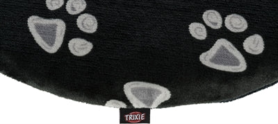 Product image of:TRIXIE HONDENKUSSEN JIMMY OVAAL ZWART MET POOTPRINT