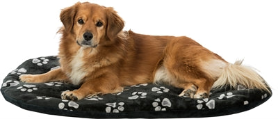Product image of:TRIXIE HONDENKUSSEN JIMMY OVAAL ZWART MET POOTPRINT