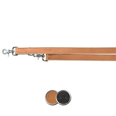 Product image of:TRIXIE HONDENRIEM RUSTIC VETLEER VERSTELBAAR HEARTBEAT BRUIN