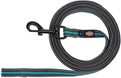 Product image of:TRIXIE HONDENRIEM SLEEPLIJN FUSION GRAFIET GRIJS / OCEAAN BLAUW